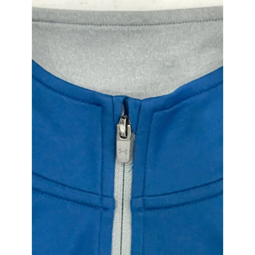 Under Armour Heatgear Quarter Zip Pull Over Lightweight Blue Men's Medium